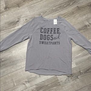 Gray cotton sweat shirt